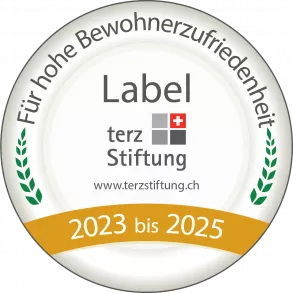 Label terz Stiftung für hohe Bewohnerzufriedenheit Label terz Stiftung für hohe Bewohnerzufriedenheit
